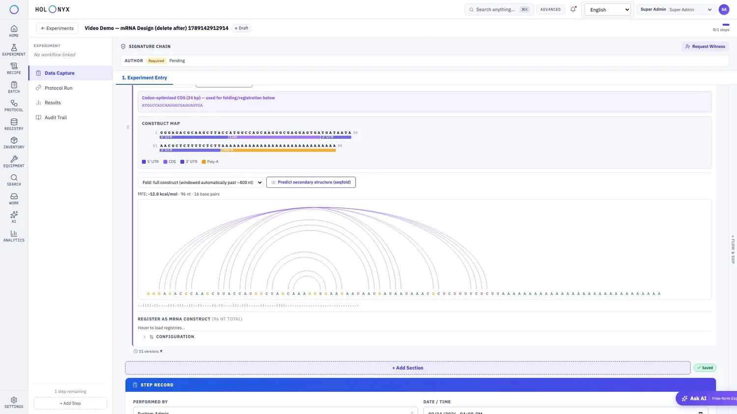 mRNA design
